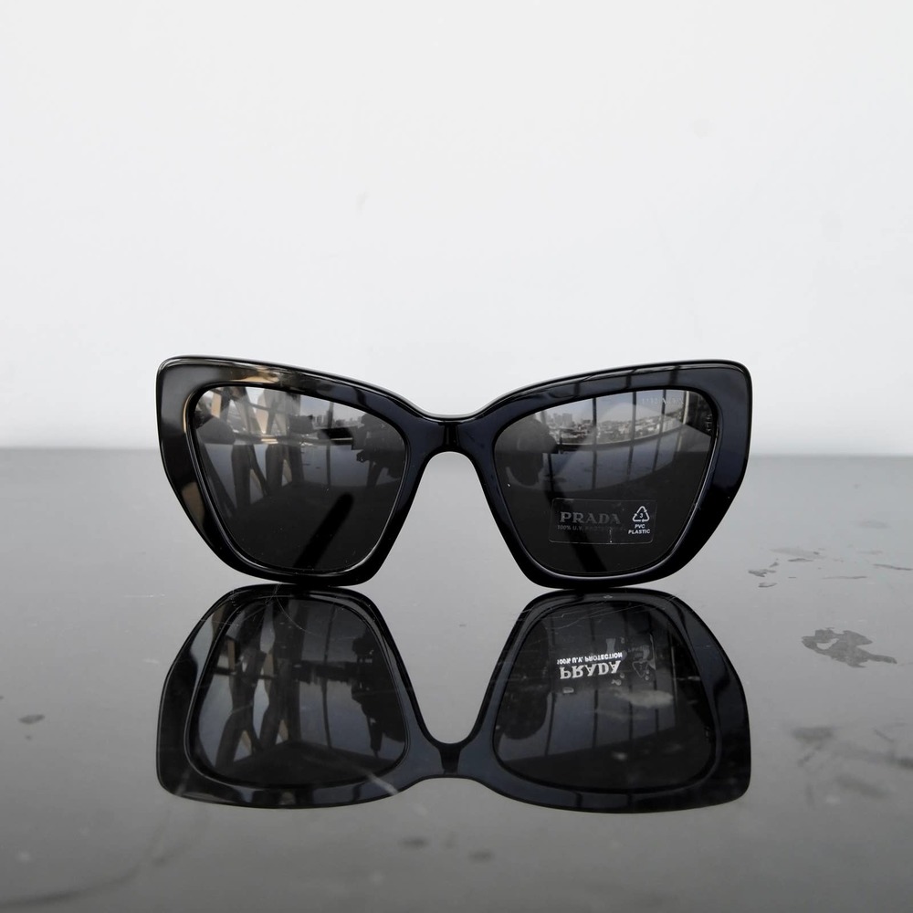 PRADA Black Cat-Eye Sunglasses